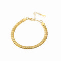 Fenny PVD Plated Dainty Chunky Snake Chain Bracelet Waterproof&Tarnish Free Stainless Steel Jewelry Wholesale