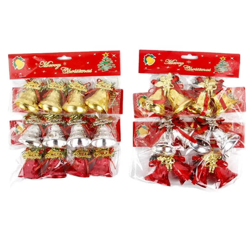Wholesale Metal Christmas Bell Party Decor Jingle Bells Christmas Tree Decorations for Xmas New Year Santa Claus Party Celebrate