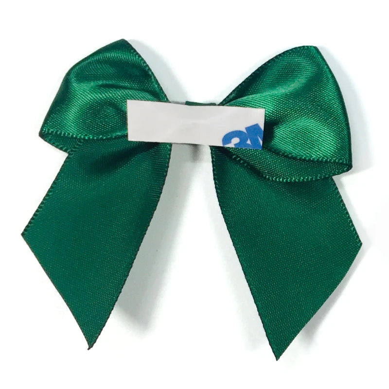 OKAY 100% Polyester Satin Ribbon Single Face Self-Adhesive Bow Handmade for Christmas Gift Packing Wholesale