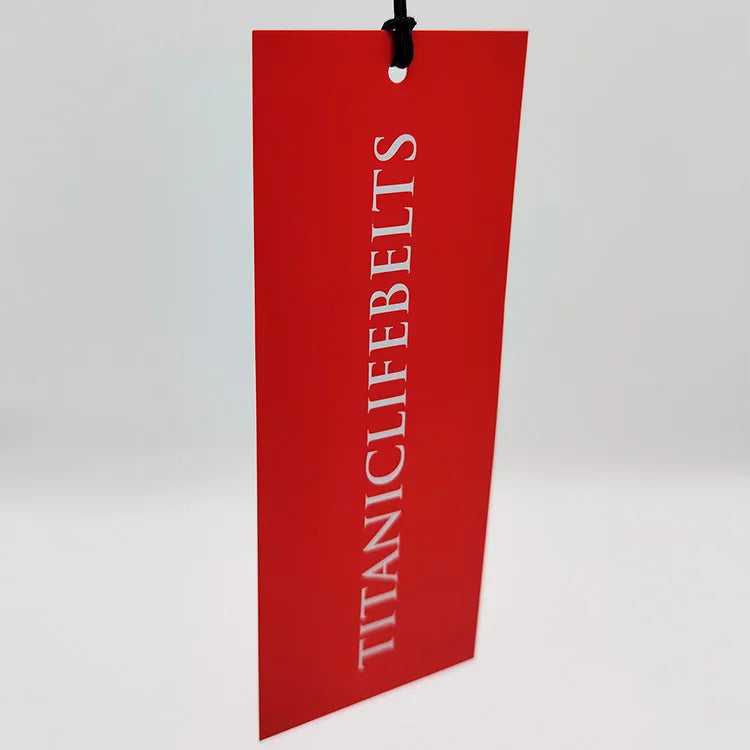 Garment Hangtags Factory Custom Offset Print Clothing Tag With String Sock Hang Tag Custom Hangtags