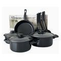 Custom logo 13 Pieces Wholesale Non Stick Pot Kitchen Pot Set Aluminum Pans Set Nonstick Cookware Sets