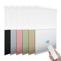Customized Electric 2 Inch Honeycomb Cellular Blinds French Window Horizontal Pattern Modern Design 100% Blackout Fabric Plain