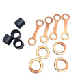 For 4TNV94 98 3TNV88 Fuel Injector Rubber Sleeve Valve Chamber Cover Rubber Strip Fuel Injector Repair Kit