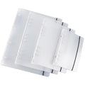 A5 A6 A7 A4 Business 6 Ring Binder File Folder Spiral PP Frosted Transparent Budget Ring Binder Cover With Elastic Band