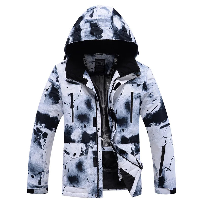 Men's Super Warm Winter Sportswear Ski Suit Waterproof Breathable Outdoor Snow Jacket for Snowboarding Windproof Wear