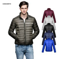 Custom logo Men's Water-Resistant Puffer Jacket Winter Lightweight Long-Sleeve Jacket Men Down Coat Puffer Light Down Jacket