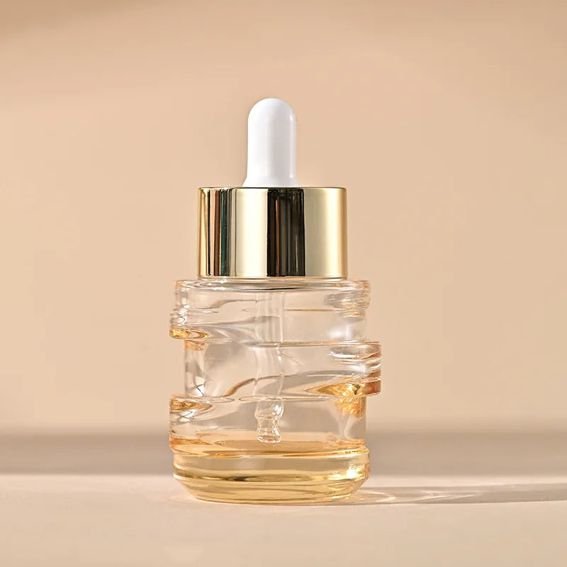 Cosmetic Packaging Glass Bottle Empty 30ml Refillable Unique  Face Serum Perfume Dropper Bottle Luxury Serum Bottle Dropper
