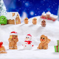 Creative Cute Christmas Gingerbread Man DIY Mini Ornament Micro Landscape Decor