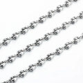 Hot Sale Stainless Steel Chains Necklace Bracelet Anklet Coffee Bean Decorative for Women Jewelry Jewelry Findings Components