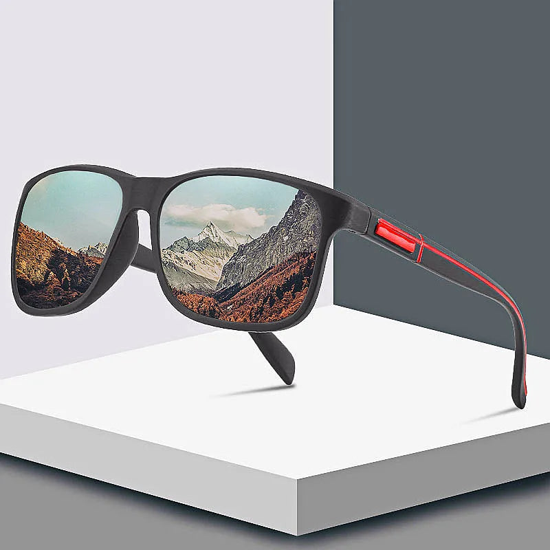Wholesale Custom Logo 2025 Fashion Women HD Oversized Square Polarized Sunglasses Fishing Driving Sunglasses Men