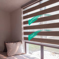 ZSTARR Home Use Decoration Custom Blackout Alexa Smart Automatic Window Roller zebra Blinds Shades for Bedroom Living Room