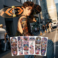 Independence Day Temporary Tattoo Stickers Retro Full Arm Waterproof Sweatproof Water Transfer Tattoo Stickers