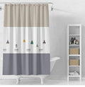 Classic Style PEVA Waterproof Eco-Friendly Mildewproof Solid Shower Curtain Wet/Dry Separation Custom Design Logo 180x200cm