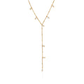 Chris April Western Trendy PVD Gold Plated 316L Stainless Steel Luxury Y-shaped Tassel Long Sweater Chain Necklace for Women