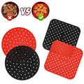 Silicone Factory Baking Tray Reusable Airfryer Basket Liners Round Air Fryers Baking Oven Accessories Silicone air Fryer Pot