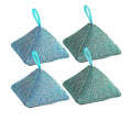 LEGREEN 4 Pack 100g Charcoal Bags Bamboo Air Purifying Odor Absorber Deodorizing Bags for Car Air Freshener Use