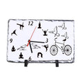 Sublimation Blanks Rock Photo Frame Stone Picture Photo Frame Sublimation With Clock