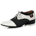 Men's British Style Retro Leather Shoes Pointed Simple Lace-up Men's Formal Shoes Fashion Trend Lightweight Men's Casual Shoes