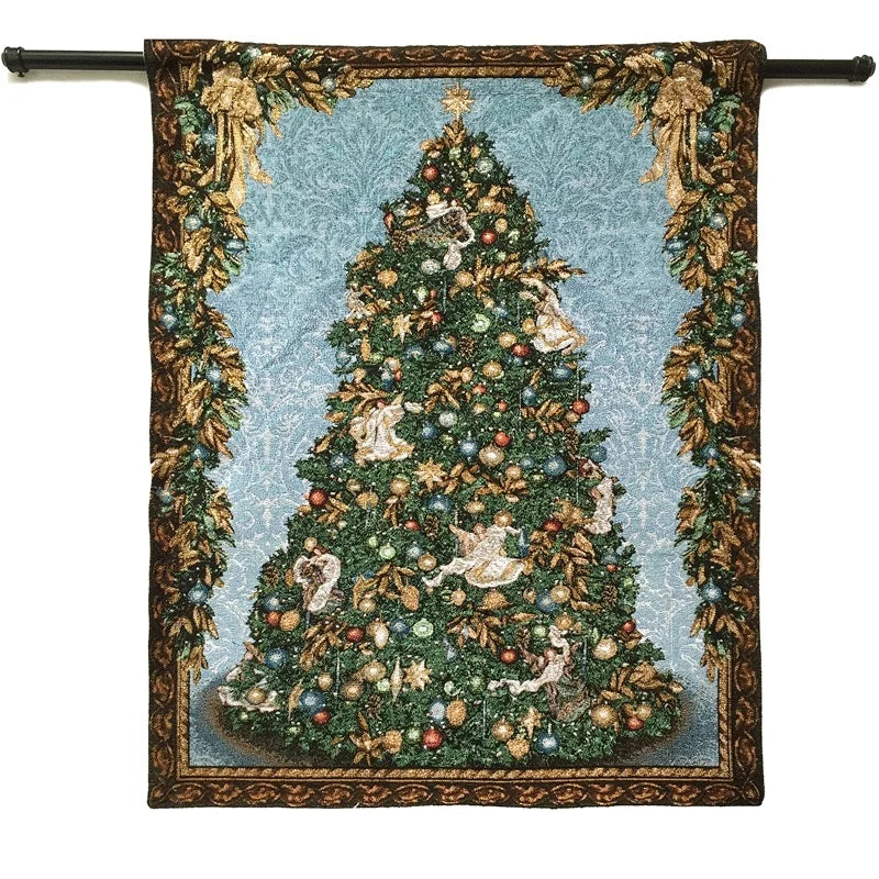 Custom Wall Hanging Banner Home Decor logo Woven Tapestry Blanket Custom Tapestry