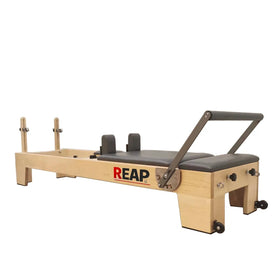 Durable 30mm Thick Maple Wood Microfiber Cushion White Bed Pilates Reformer with Wooden Core for Pilates Studio