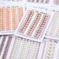 NGTC Certified AAAAA Grade 2-12mm Natural Freshwater Loose Pearls Genuine One-Hole Half-Drilled Button Shape Multi-Color for