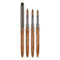 2025 Custom Private Labels Acrylic Nail Brush Wooden Acrylic 100% Nail Brush Kolinsky