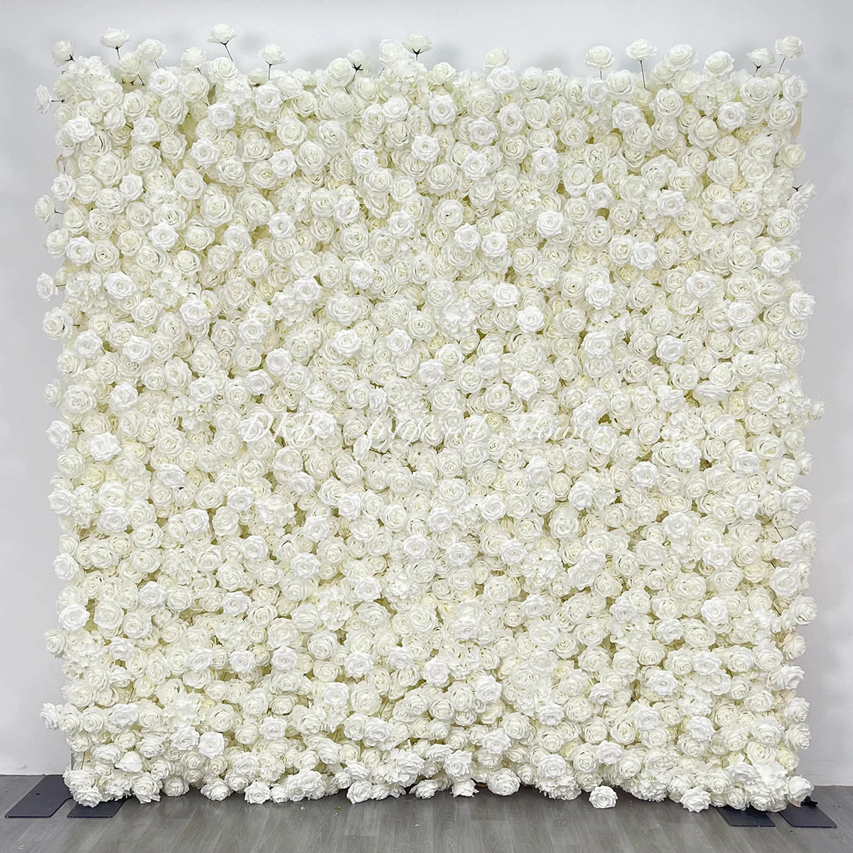 DKB Customized High Quality Wedding Ornaments Decoration White Artificial Artificial Floral Decoration Flowers Floral Wall