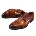 Wholesale Men's Dress Shoes Handmade Genuine Leather Italy Casual/Business Style Flat Design British Style Formal Shoes Weddings