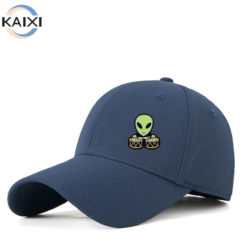 Cartoon Alien Alloy Anime Brooch Funny Rock Music Alien Clothing Hat Badge Enamel Pin in Rectangle Pattern