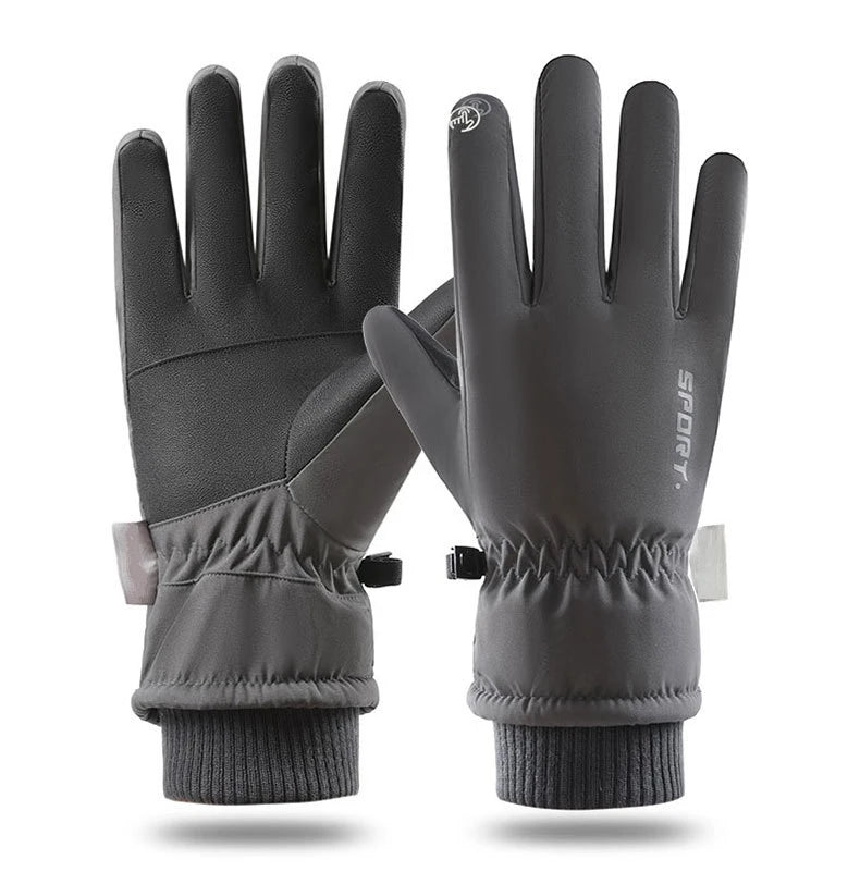 Custom Riding Mittens Men Touch Screen Warm Polar Fleece Gloves Windproof Winter Gloves Thickening Gloves