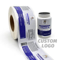 Custom Supplement Bottle Labels High Quality BOPP Light-Proof Raised Braille Print Private Health Vitamins Label