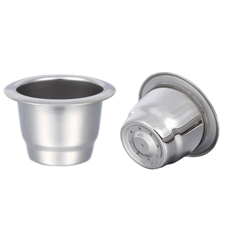 New Product Ideas 2023 Reusable Espresso Capsules Refillable Coffee Pods Stainless Steel Cups Filters