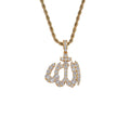 CN321 Bling Bling Brass Zircon  Pendants Iced Out Hip Hop Necklace