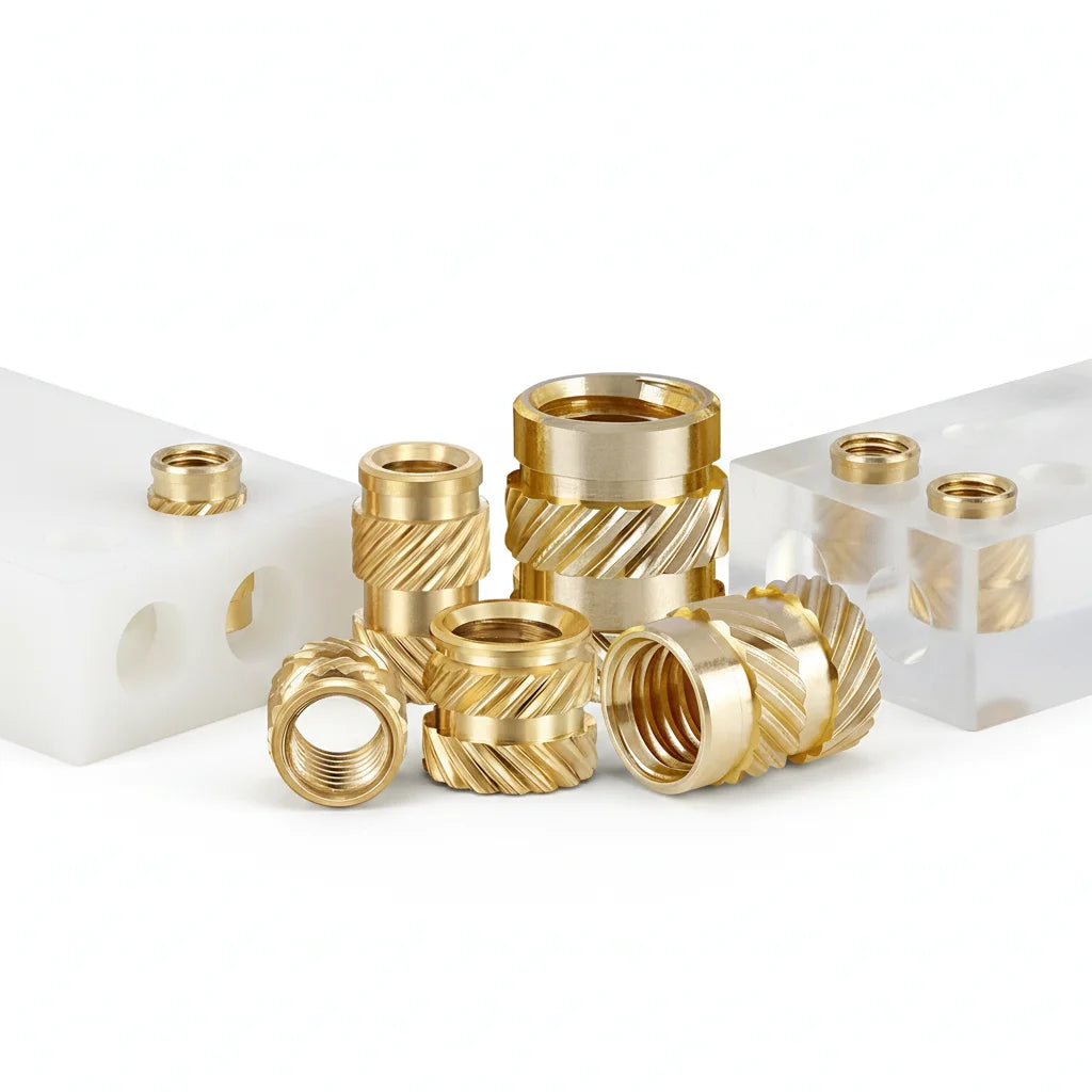 M2 M3 M4 M5 M6 M8 Brass Threaded Heat Stake Heat Set Insert for Plastic
