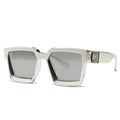 Foreign Trade Popular Unisex Square Frame Sunglasses 10 Colors INS Net Red Model UV400 Protection Full Rim Women's Street Shades