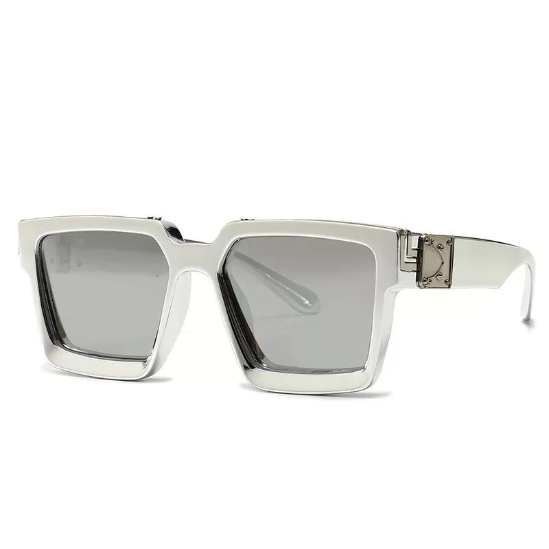 Foreign Trade Popular Unisex Square Frame Sunglasses 10 Colors INS Net Red Model UV400 Protection Full Rim Women's Street Shades