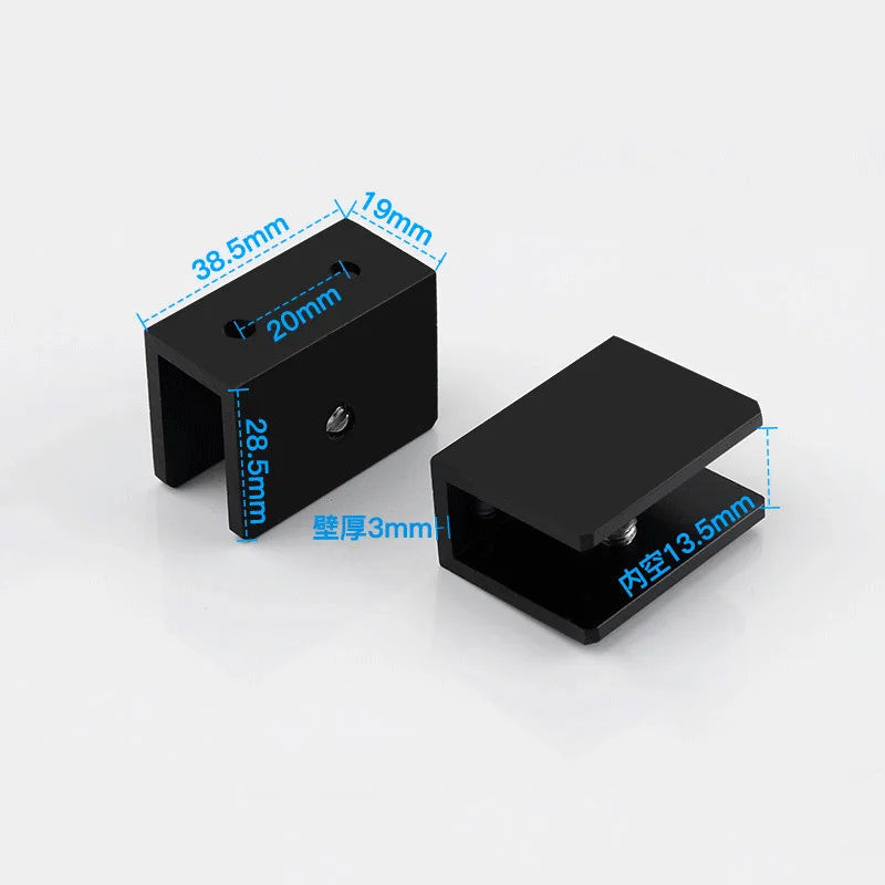 Corrosion Anti-Rust Cupboard Hardware Fittings Holder Glass Clamps Square Bracket Connectors Shelf Supports