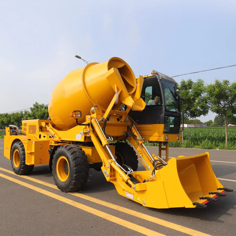 CE Certificated Self Loading 8m3 Concrete Mixer Truck Mini Price
