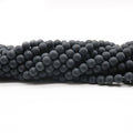 Hot Sale 4-14 mm Black Onyx Frosted Beads Black Agate Matte Beads for Jewelry Making