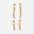 Fenny 18K Gold-plated  Waterproof&No Fade Basic Link Chain Stainless Steel Dangle Earring Wholesale Ladies Jewelry