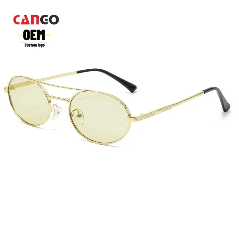 Wholesale Hot Selling Metal Round Sunglasses PC Lens UV400 Protection Custom Logo Driving Fashion Outfit Eyewear B2B OEM