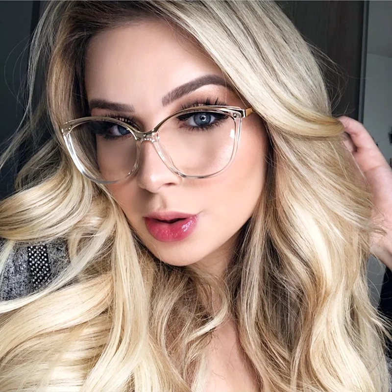 MS 92303 Metal Fashion Cat Eye Frame TR90 Optical Anti-Blue Light Glasses Frame Fashion Colorful Design Custom Logo MegaBDM