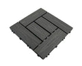 Waterproof DIY Walkway Roof Tiles WPC Wood Plastic Interlocking Deck Tiles for Patio Swimming Pool Outdoor Garden Hall