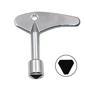 Universal Elevator Door Lock Valve Key Wrench Water Meter Utility Key Plumber Triangle Key for Electric Cabinets Metro Trains