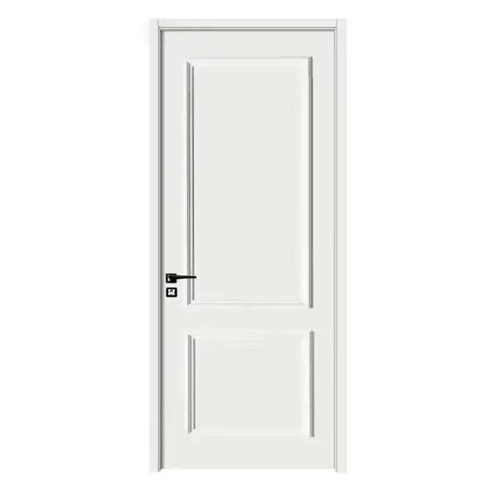 Wpc Pvc Pintu Door French Puertas Waterproof Bathroom Door for Interior