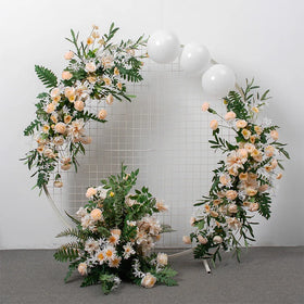 New Style Artificial Silk Table Flower Runner for Wedding Decor