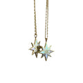 Hot Selling 18K Gold-Plated Stainless Steel Necklace Natural Abalone Shell Pendant Link Chain Star-shaped Fashionable Jewelry