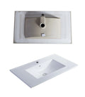 Modern Design Hotel Thin Edge Cabinet Sink Porcelain Vanity Counter Top Washbasin