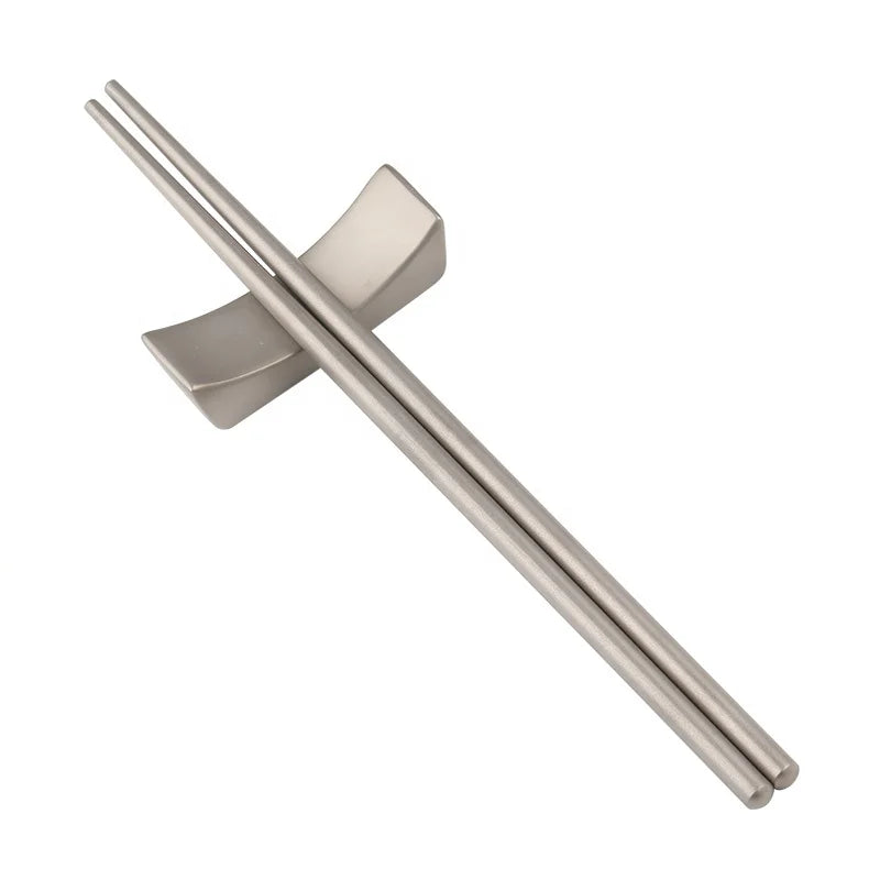 Chinese Chopsticks Titanium Hollow Round Ultralight Chopsticks