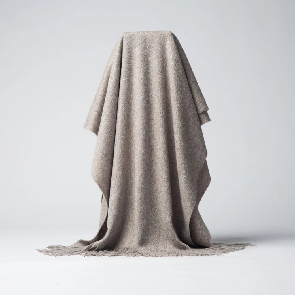 Lamb Wool Shawl Cashmere Scarf Custom Inner Mongolia Factory Spot 2023 Autumn and Winter for Women Adult Easy Way Solid 085011